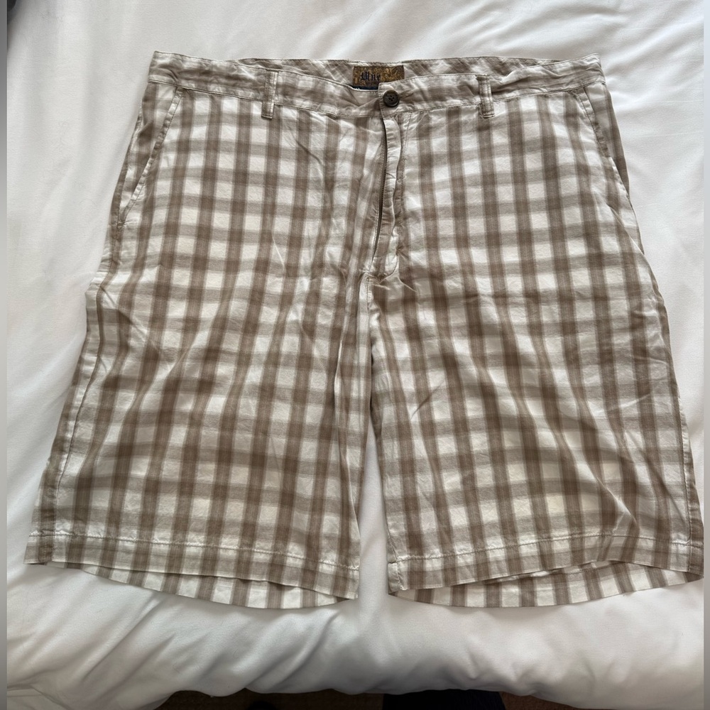 Blue by Pronto Uomo Men's Plaid Shorts- Sz 42